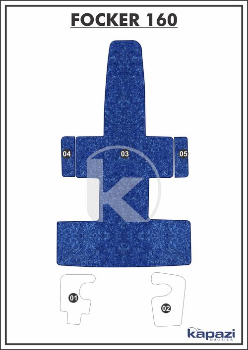 Tapete Têxtil Nauti Clean para Focker 160 - Cockpit