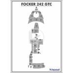 Tapete-PVC-Thermo-Deck-Comfort-para-Focker-242-GTC---Completo-Cinza-friso-Preto