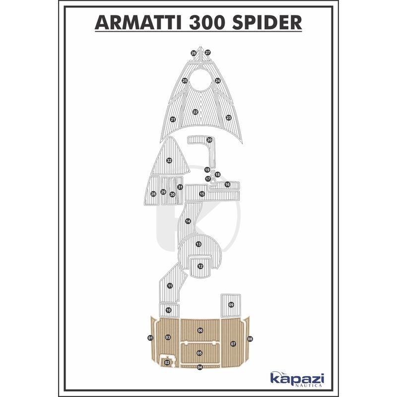 Tapete-EVA-Soft-Tech-para-Armatti-300-Spider---Plataforma-Areia-friso-Preto