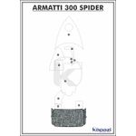 Tapete-PVC-Nautico-Trancado-para-Armatti-300-Spider---Plataforma-Branco-e-Preto-com-Borda