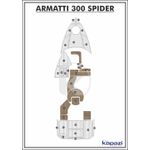 Tapete-PVC-Thermo-Deck-Beach-para-Armatti-300-Spider---Cockpit-Madeira-friso-Preto