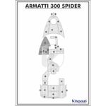 Tapete-PVC-Thermo-Deck-para-Armatti-300-Spider---Cabine-Cinza-friso-Preto