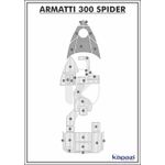 Tapete-PVC-Thermo-Deck-para-Armatti-300-Spider---Proa-Cinza-friso-Preto