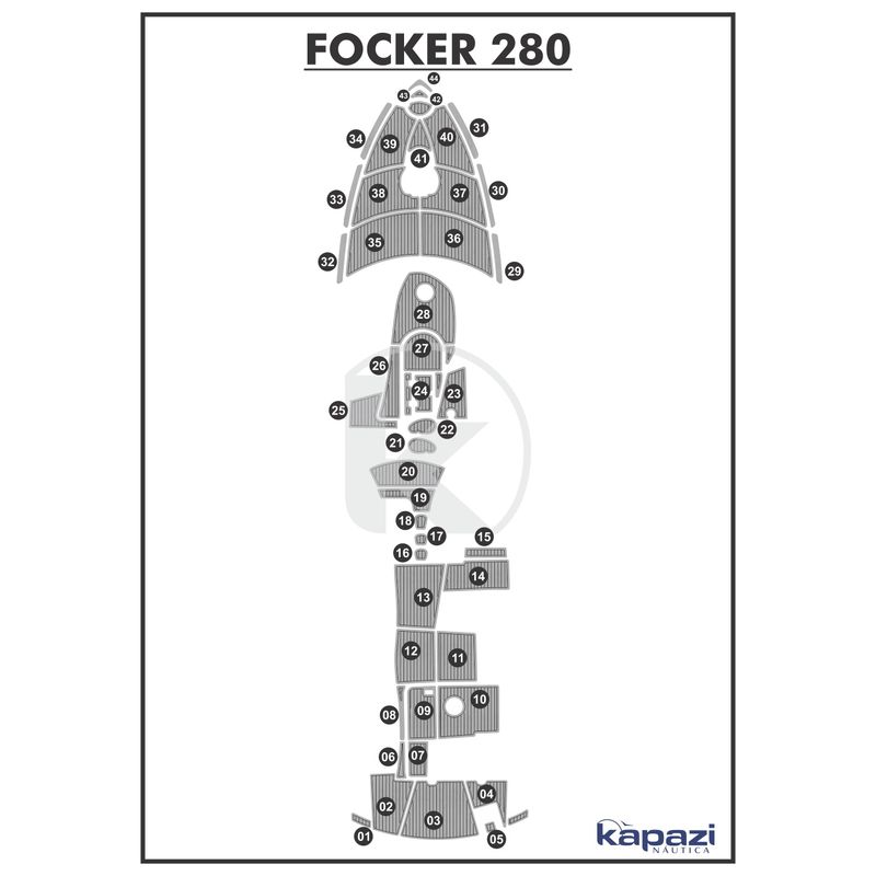 tapete-pvc-thermo-deck-comfort-para-focker-280-completo-cinza-friso-preto