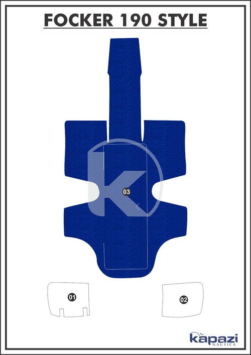 Tapete PVC Vinil Kap para Focker 190 Style - Cockpit