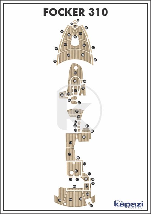 Tapete EVA Soft Tech para Focker 310 GT - Completo