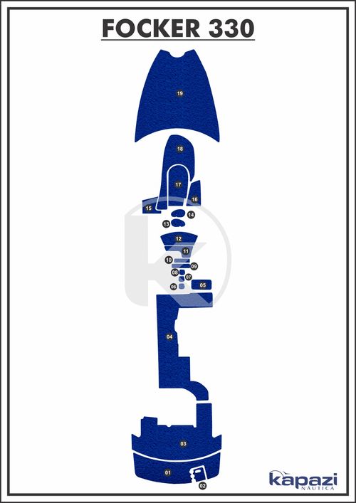 Tapete PVC Vinil Kap para Focker 330 - Completo