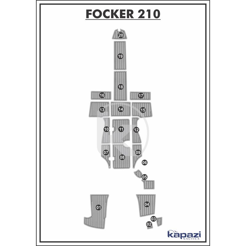 tapete-pvc-thermo-deck-comfort-para-focker-210-completo-cinza-friso-preto