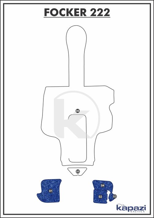 Tapete Têxtil Nauti Clean para Focker 222 - Plataforma