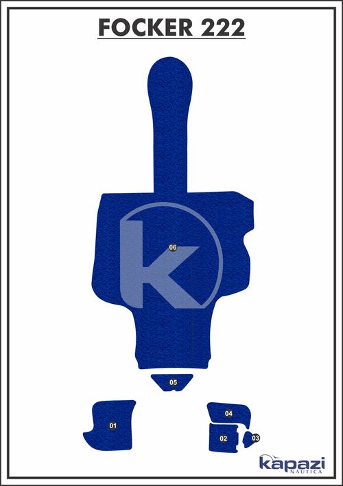 Tapete PVC Vinil Kap para Focker 222 - Completo