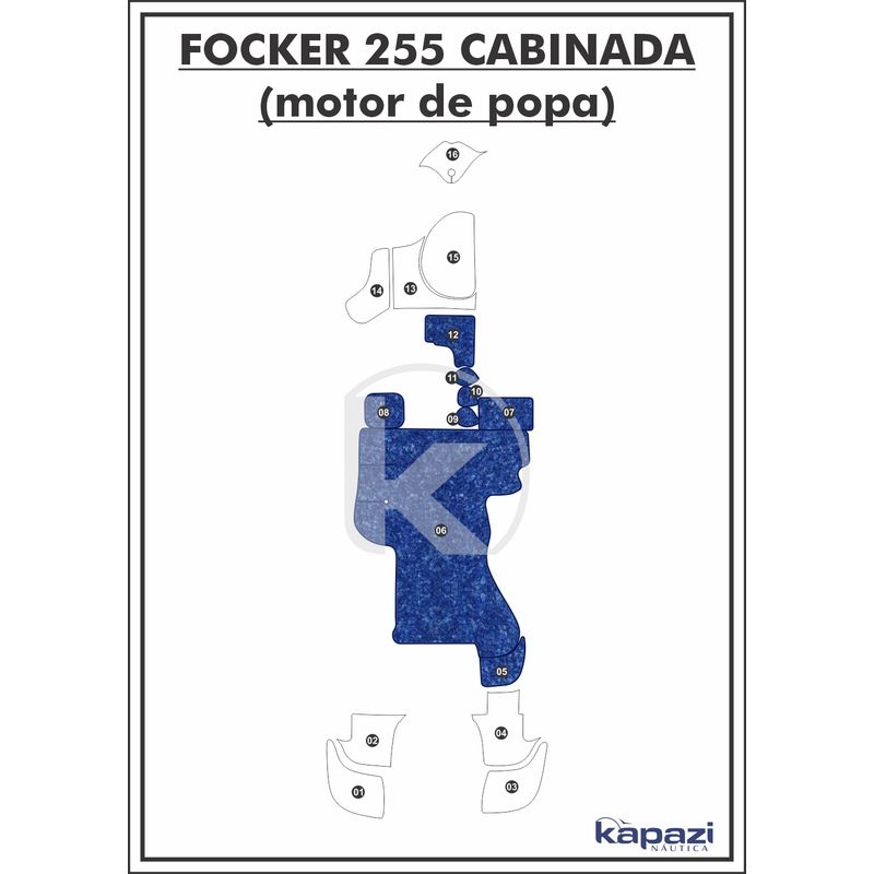tapete-textil-nauti-clean-para-focker-255-cabinada-motor-de-popa-cockpit-azul-maritimo-com-borda