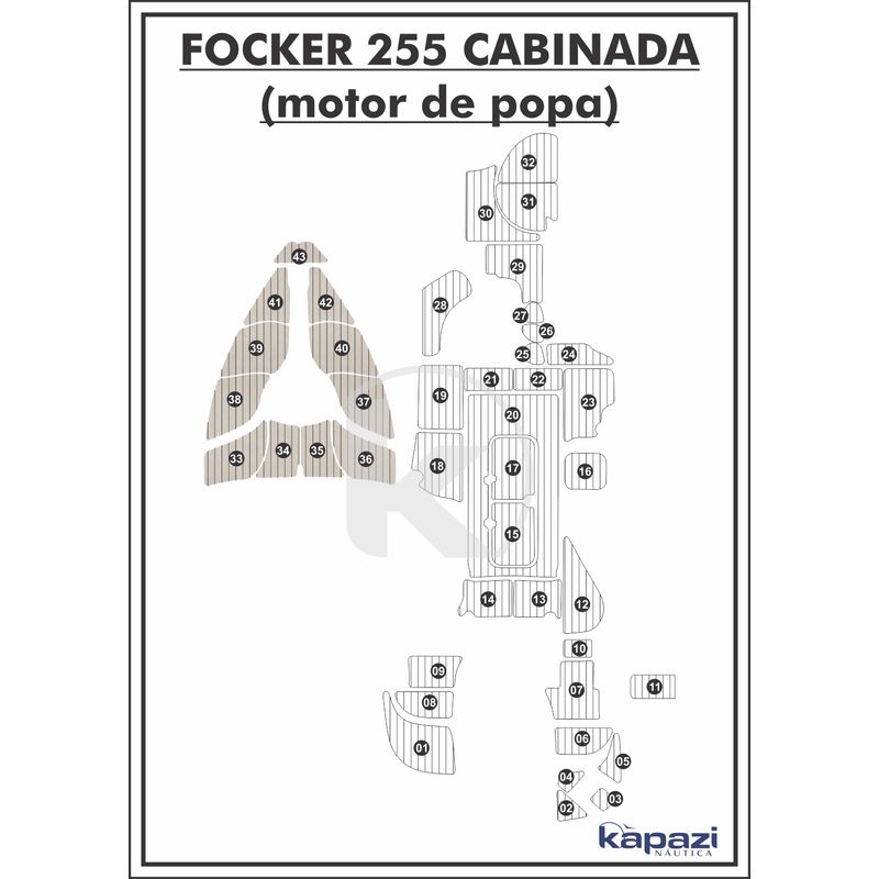 tapete-pvc-thermo-deck-classic-para-focker-255-cabinada-motor-de-popa-proa-areia-friso-preto