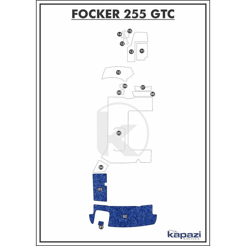tapete-textil-nauti-clean-para-focker-255-gtc-motor-de-centro-plataforma-azul-maritimo-com-borda