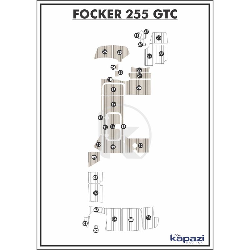 tapete-pvc-thermo-deck-classic-para-focker-255-gtc-motor-de-centro-cockpit-areia-friso-preto