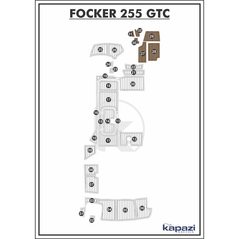tapete-pvc-thermo-deck-beach-para-focker-255-gtc-motor-de-centro-cabine-natural-friso-preto