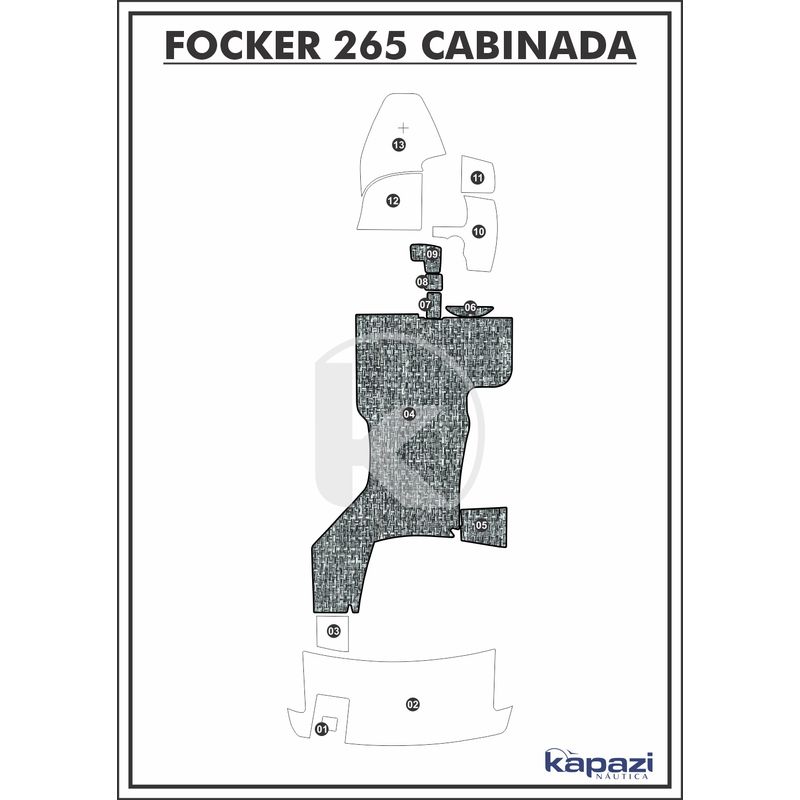 tapete-pvc-nautico-trancado-para-focker-265-cabinada-motor-de-centro-cockpit-branco-e-preto-com-borda