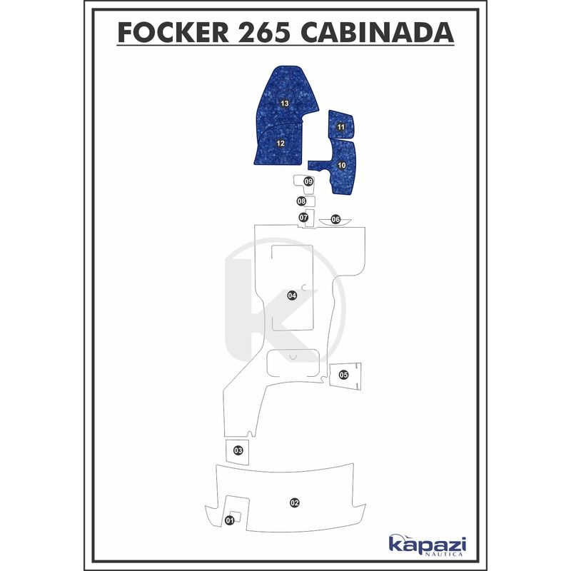tapete-textil-nauti-clean-para-focker-265-cabinada-motor-de-centro-cabine-azul-maritimo-com-borda