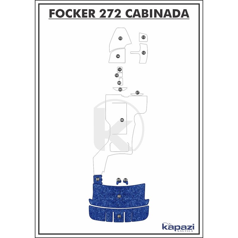 tapete-textil-nauti-clean-para-focker-272-cabinada-motor-de-centro-plataforma-azul-maritimo-com-borda