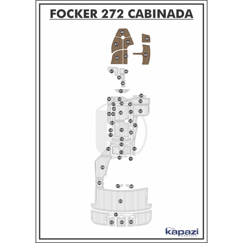 tapete-pvc-thermo-deck-beach-para-focker-272-cabinada-motor-de-centro-cabine-natural-friso-preto