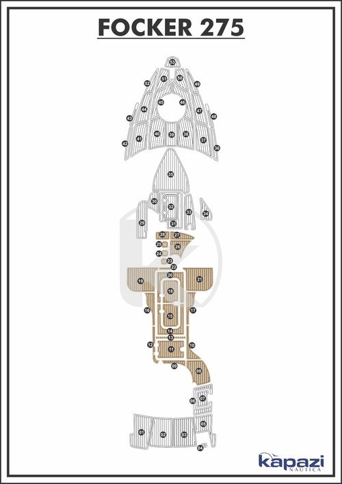 Tapete EVA Soft Tech para Focker 275 - Cockpit