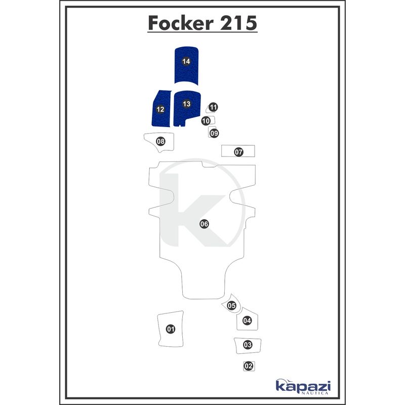 Tapete-PVC-Vinil-Kap-para-Focker-215-Cabine-Azul-Royal
