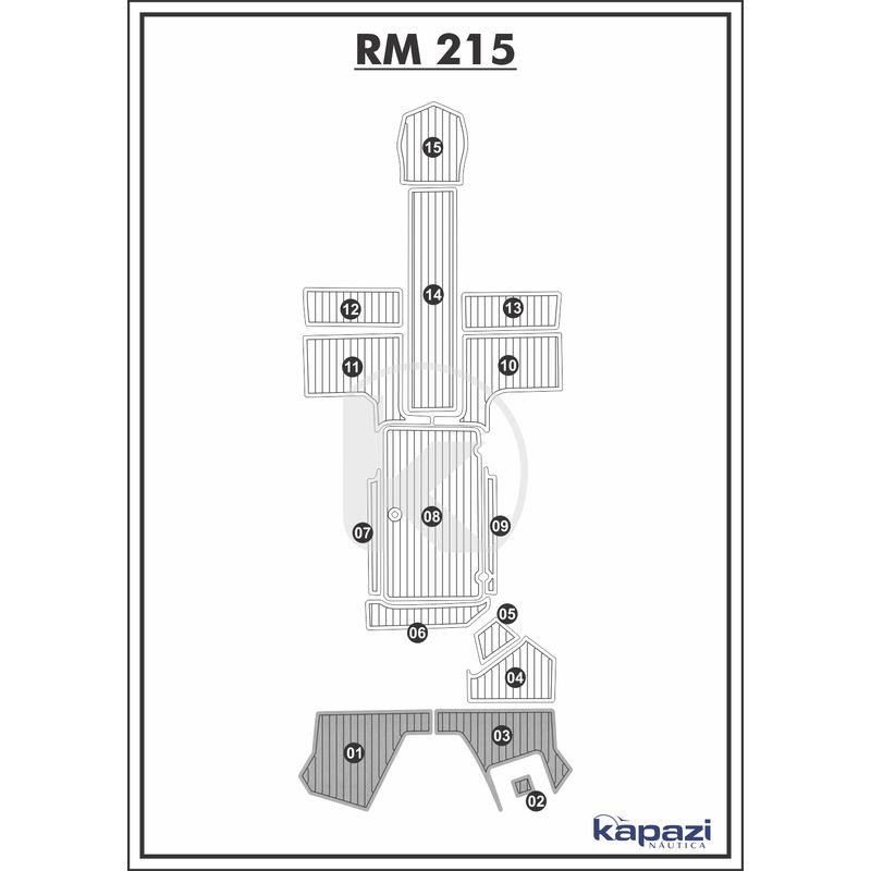 tapete-pvc-thermo-deck-comfort-para-royal-mariner-215-plataforma-cinza-friso-preto