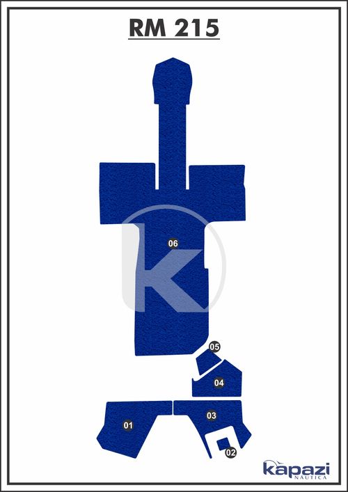 Tapete PVC Vinil Kap para Royal Mariner 215 - Completo