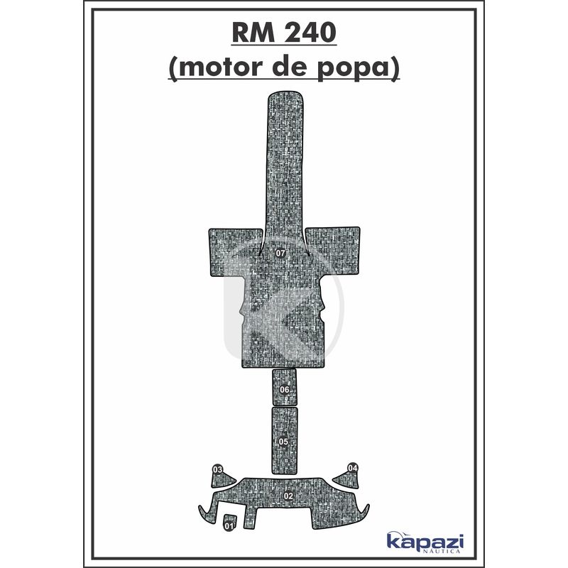 tapete-pvc-nautico-trancado-para-royal-mariner-240-motor-de-popa-completo-branco-e-preto-com-borda