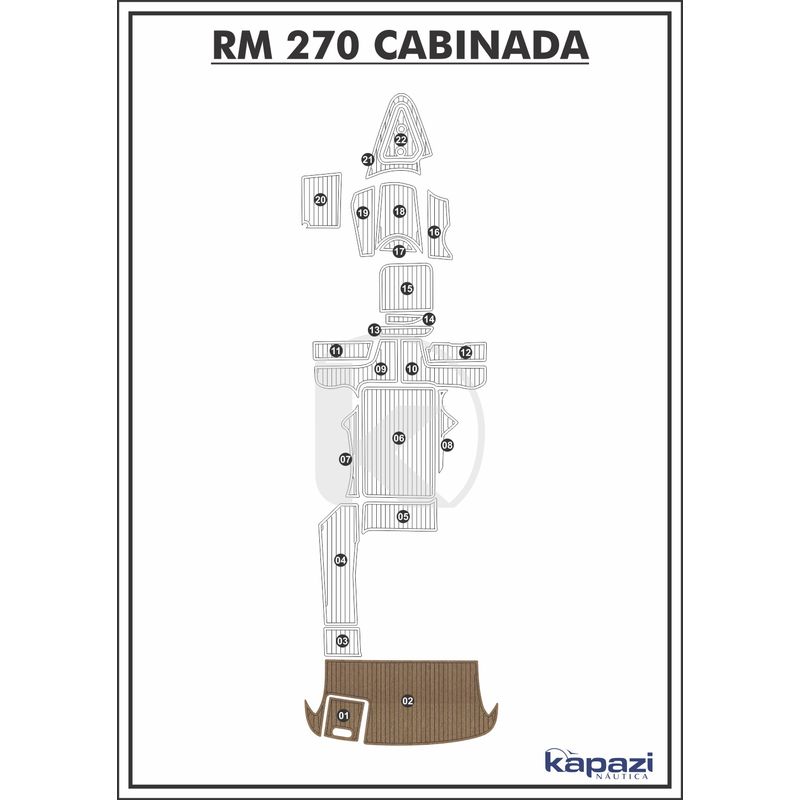 tapete-pvc-thermo-deck-beach-para-royal-mariner-270-cabinada-plataforma-natural-friso-preto