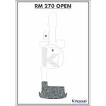 Tapete-PVC-Nautico-Trancado-para-Royal-Mariner-270-Open-Plataforma-Branco-e-Preto-com-Borda