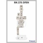 Tapete-PVC-Thermo-Deck-Classic-para-Royal-Mariner-270-Open-Cockpit-Areia-friso-Preto