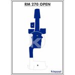 Tapete-PVC-Vinil-Kap-para-Royal-Mariner-270-Open-Cockpit-Azul-Royal