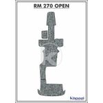 Tapete-PVC-Nautico-Trancado-para-Royal-Mariner-270-Open-Completo-Branco-e-Preto-com-Borda