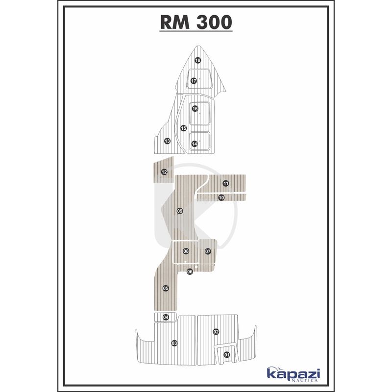 tapete-pvc-thermo-deck-classic-para-royal-mariner-300-cockpit-areia-friso-preto