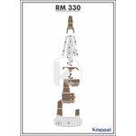 Tapete-PVC-Thermo-Deck-Beach-para-Royal-Mariner-330-Cockpit-Natural-friso-Preto
