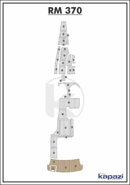 Tapete EVA Soft Tech para Royal Mariner 370 - Plataforma