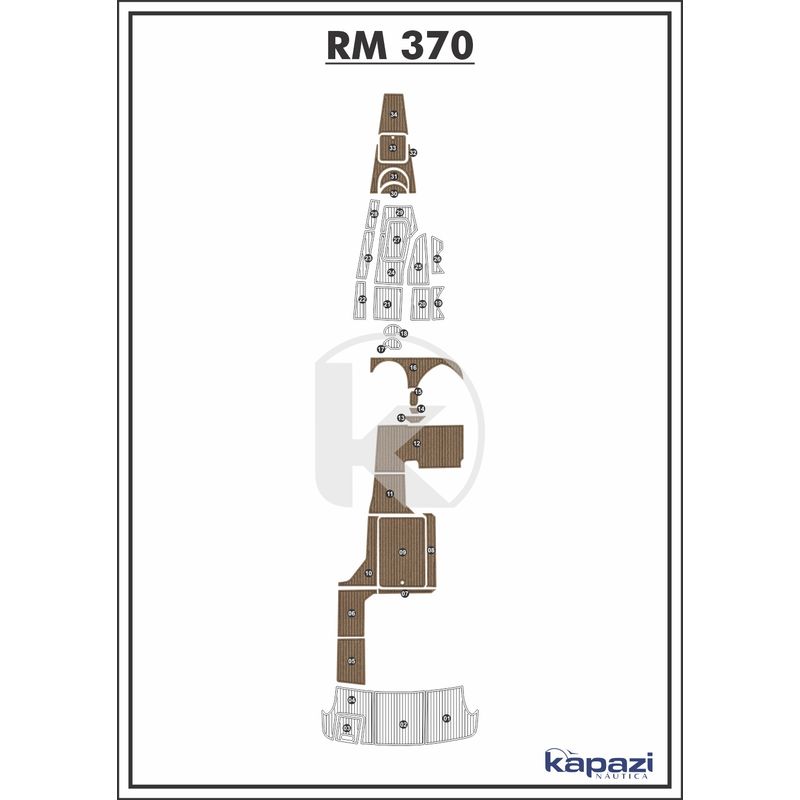 tapete-pvc-thermo-deck-beach-para-royal-mariner-370-cockpit-natural-friso-preto
