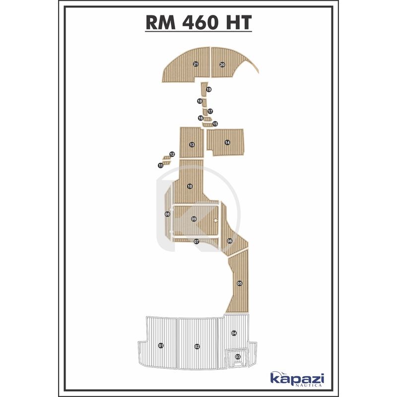 tapete-eva-soft-tech-para-royal-mariner-460-ht-cockpit-areia-friso-preto