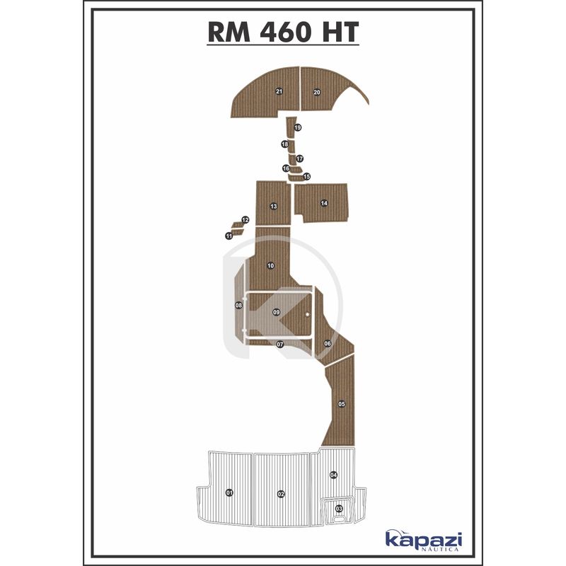 tapete-pvc-thermo-deck-beach-para-royal-mariner-460-ht-cockpit-natural-friso-preto