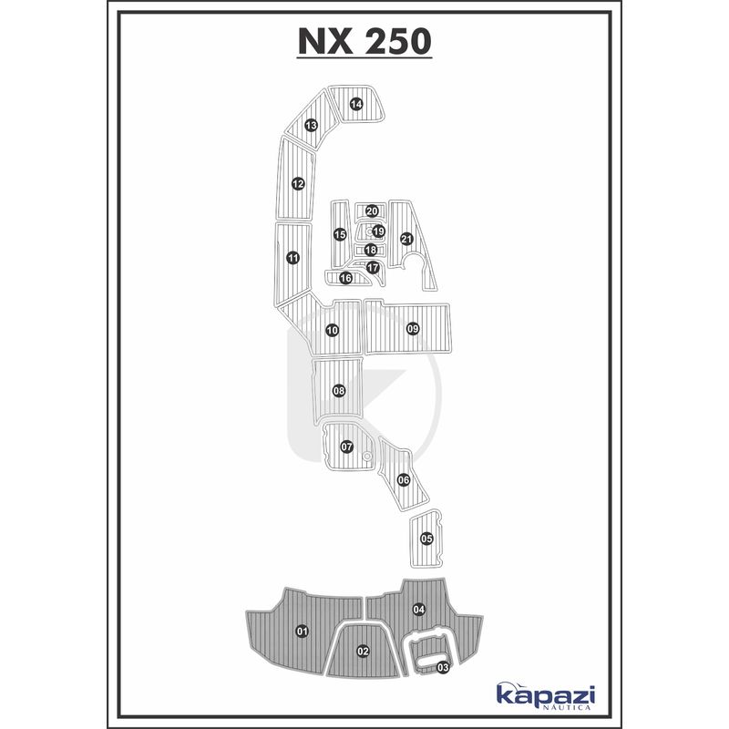 tapete-pvc-thermo-deck-comfort-para-nx-250-plataforma-cinza-friso-preto