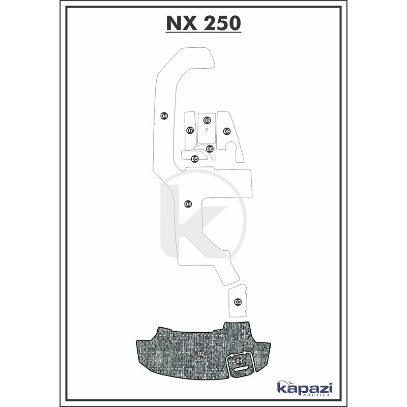 tapete-pvc-nautico-trancado-para-nx-250-plataforma-branco-e-preto-com-borda