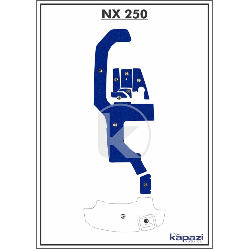 tapete-pvc-vinil-kap-para-nx-250-cockpit-azul-royal