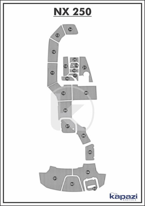 Tapete PVC Thermo Deck Comfort para NX 250 - Completo