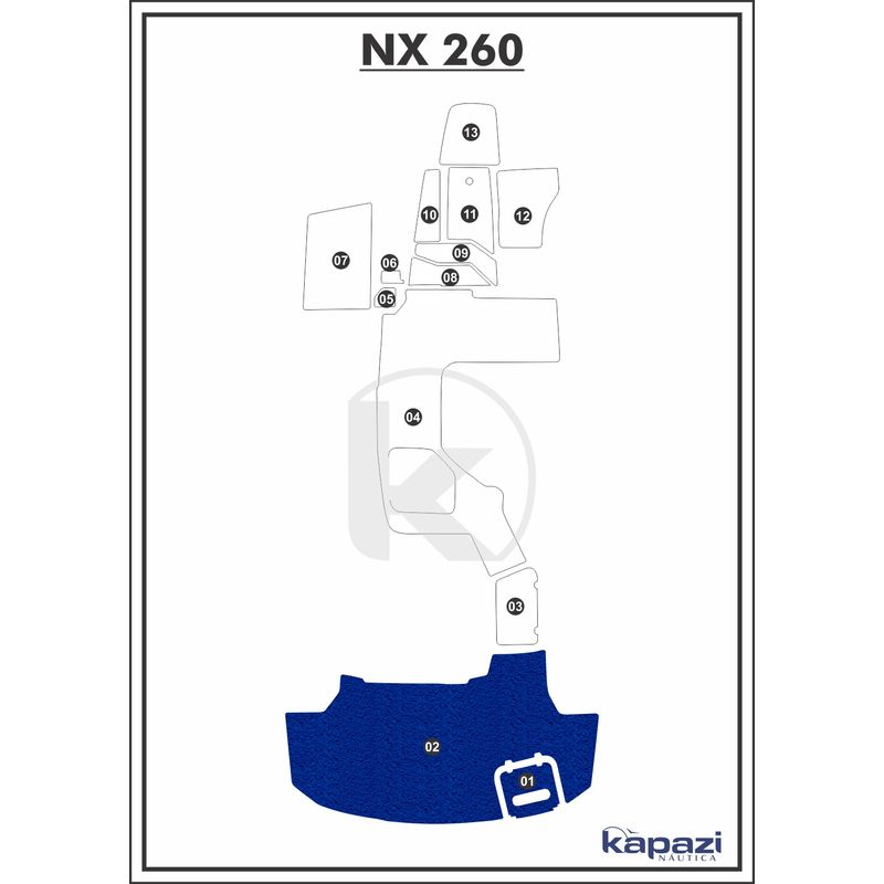 Tapete-PVC-Vinil-Kap-para-NX-260-Plataforma-Azul-Royal