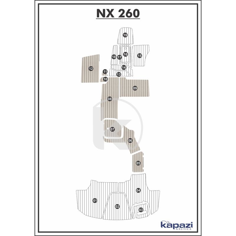 Tapete-PVC-Thermo-Deck-Classic-para-NX-260-Cockpit-Areia-friso-Preto