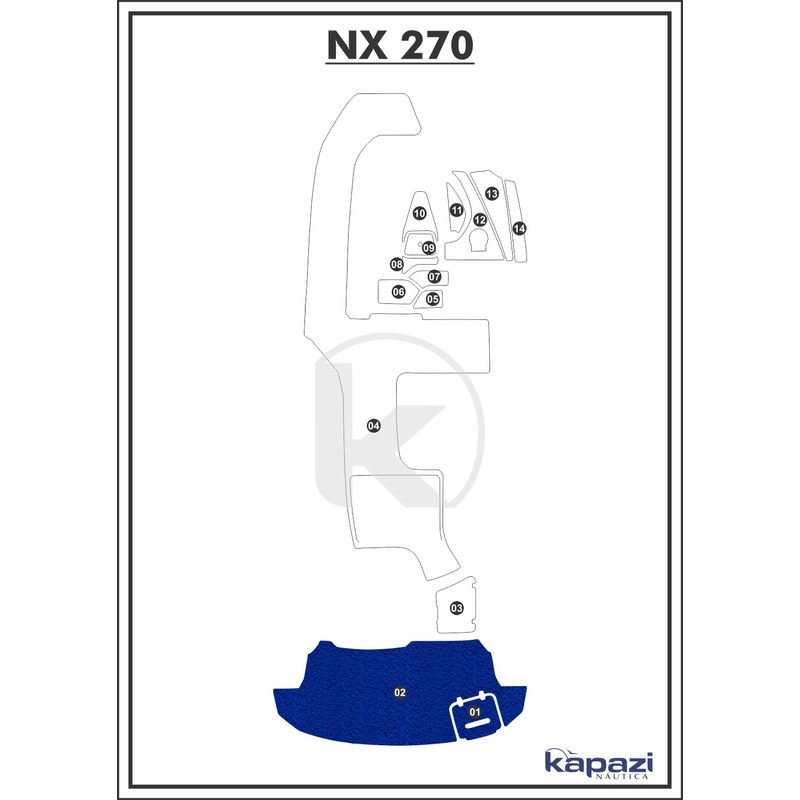 tapete-pvc-vinil-kap-para-nx-270-plataforma-azul-royal
