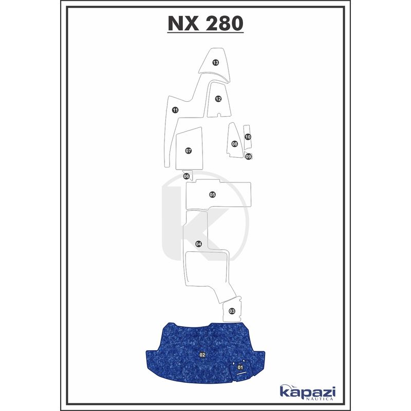 tapete-textil-nauti-clean-para-nx-280-plataforma-azul-maritimo-com-borda