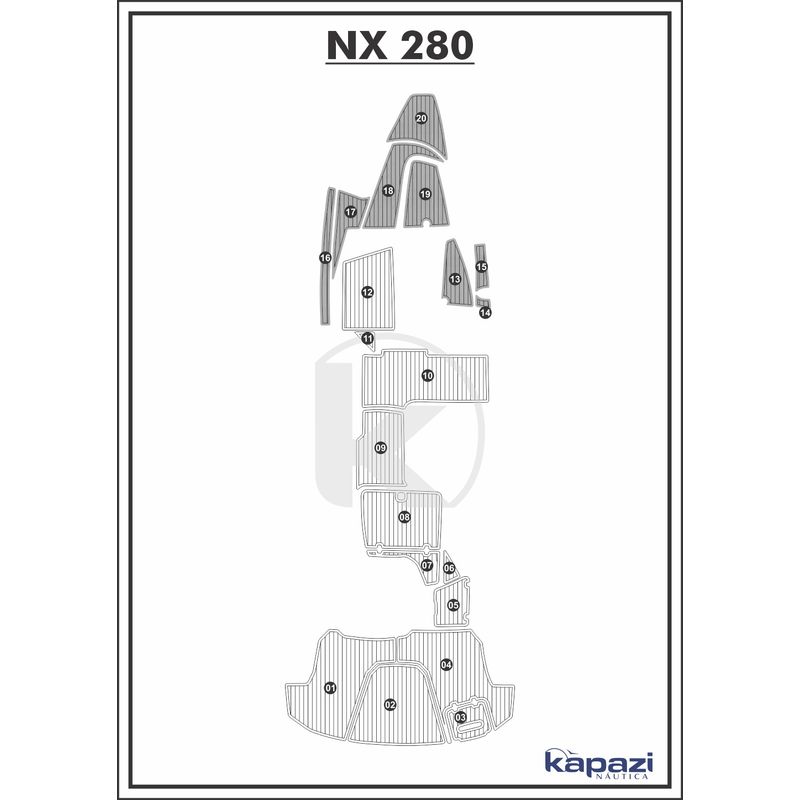 tapete-pvc-thermo-deck-comfort-para-nx-280-cabine-cinza-friso-preto