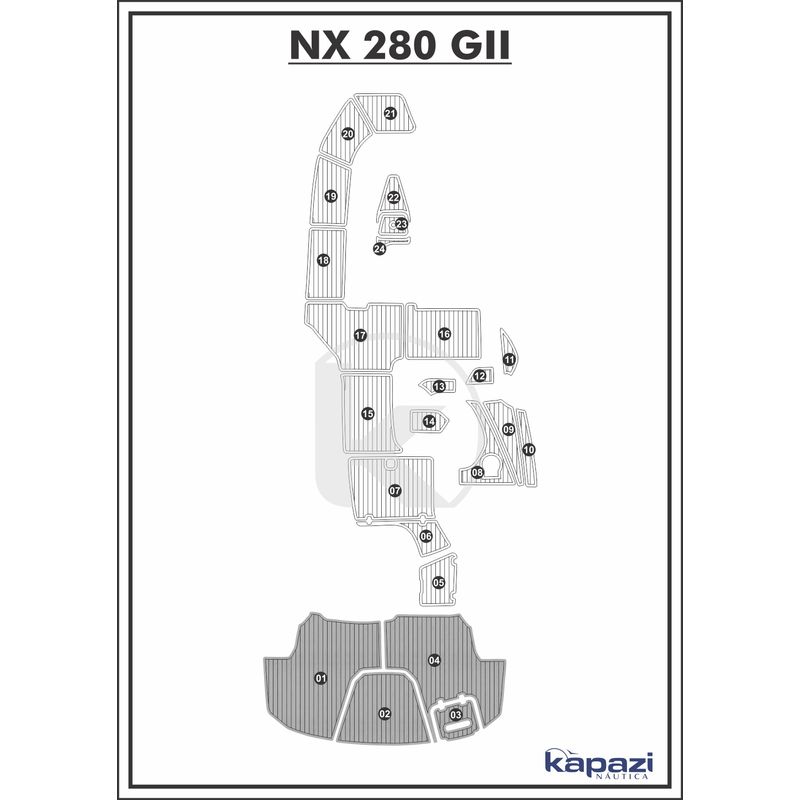 tapete-pvc-thermo-deck-comfort-para-nx-280-gii-plataforma-cinza-friso-preto