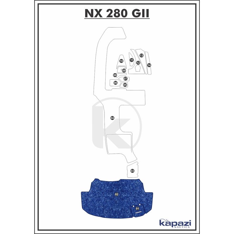 tapete-textil-nauti-clean-para-nx-280-gii-plataforma-azul-maritimo-com-borda